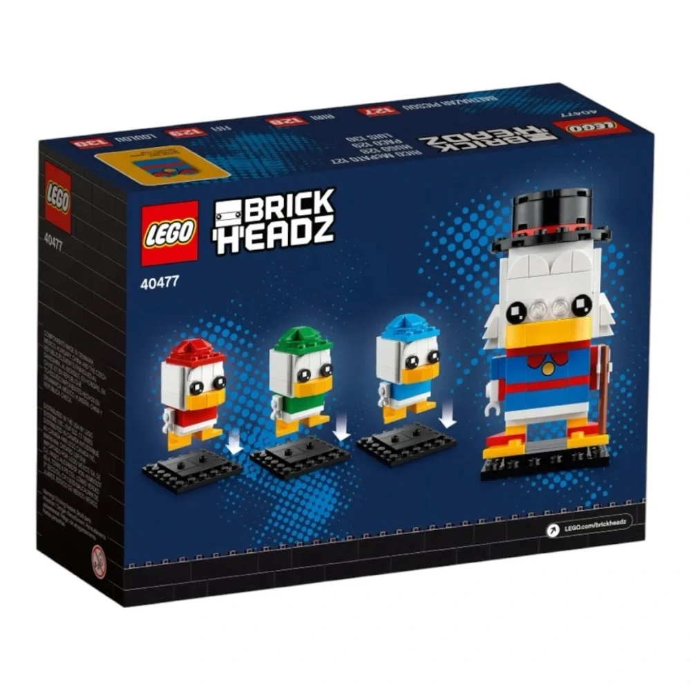 LEGO 40477 BrickHeadz Disney DuckTales Scrooge Huey Dewey Louie 340 Pcs Retired